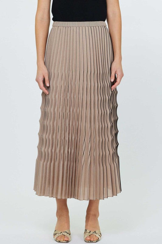 Pleated Midi Skirt Current Air