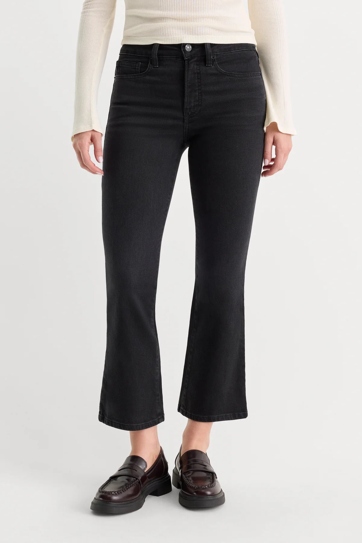 Soft Tech Good Legs Crop Mini Boot Jeans Good American