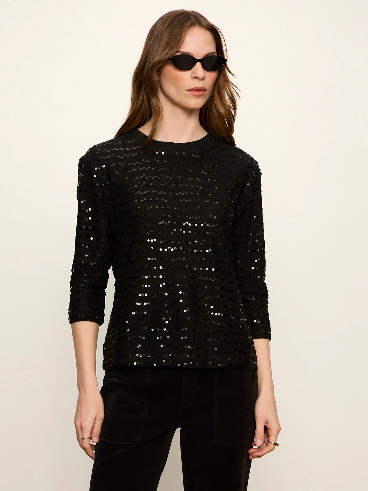 3/4 Sequin Mode Tee Sanctuary