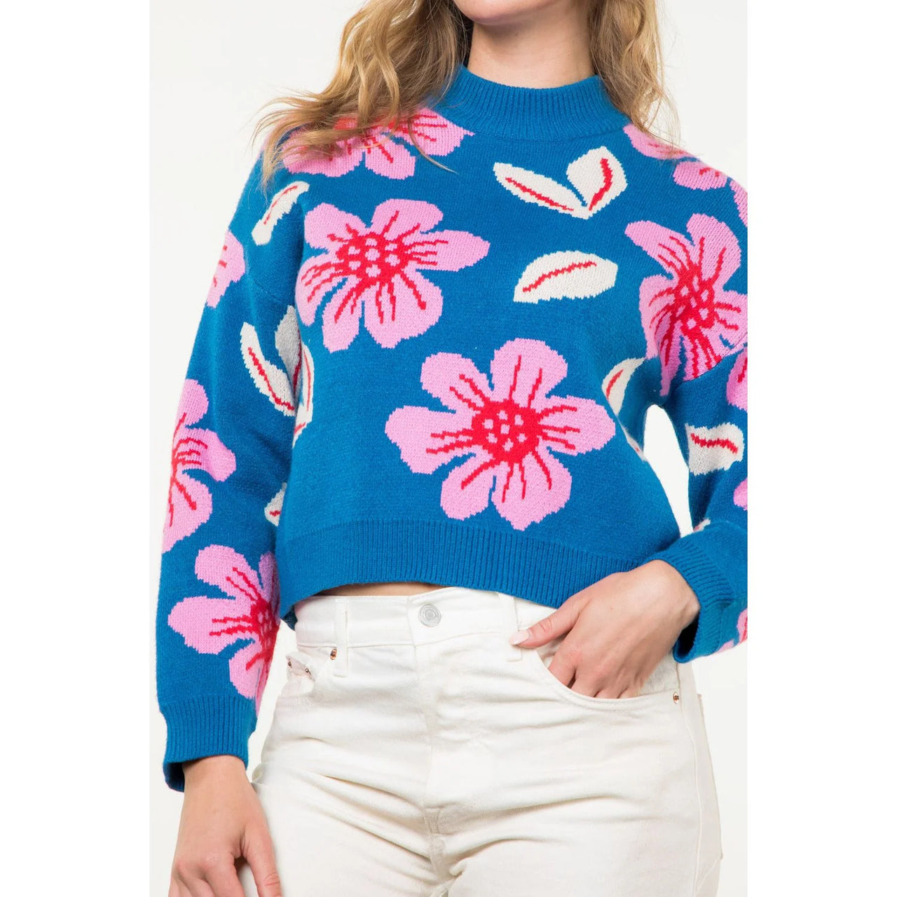 Robin Flower Knit Sweater