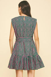 Pia Polka Dot Tiered Mini Dres Pinch