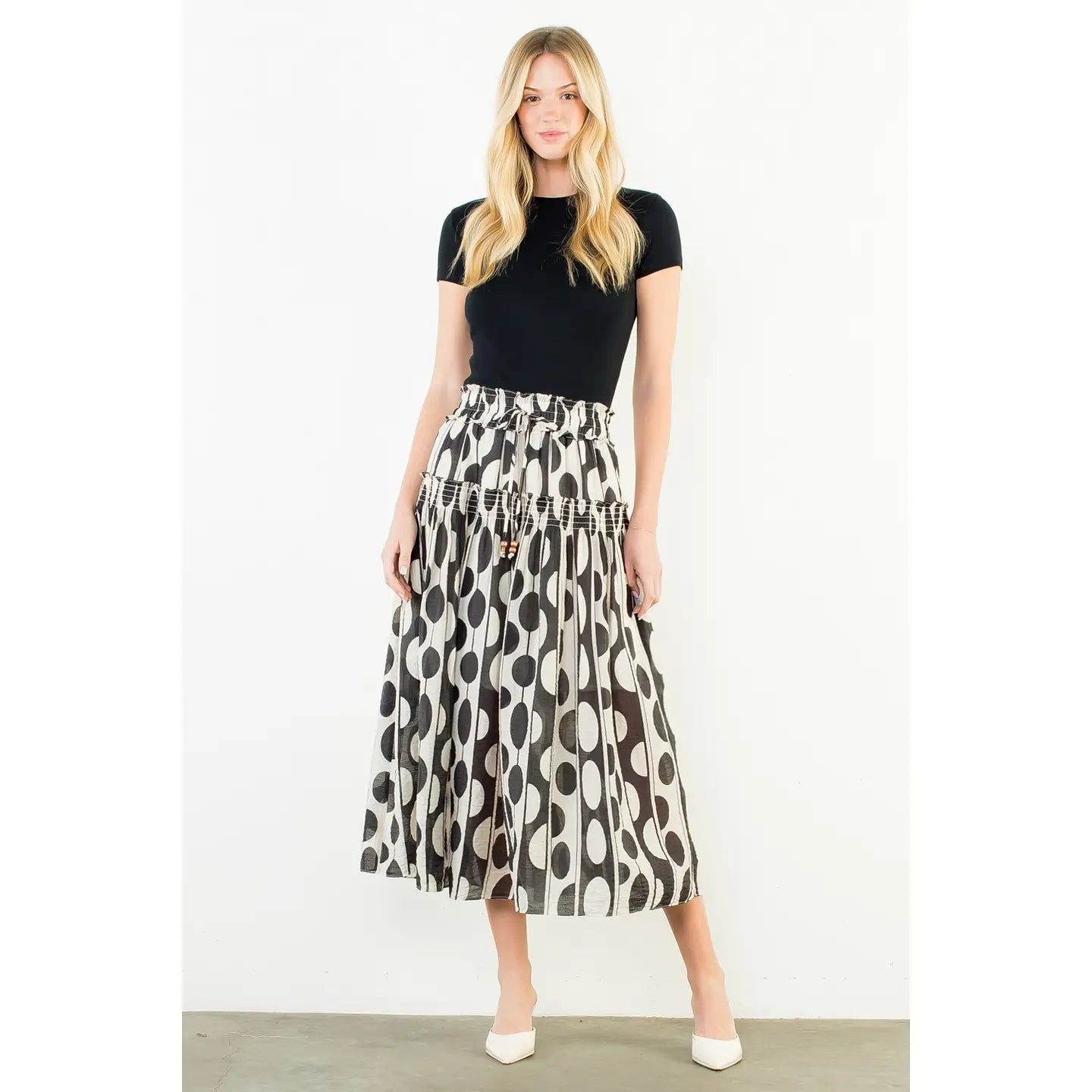 Geometric Print Skirt THML