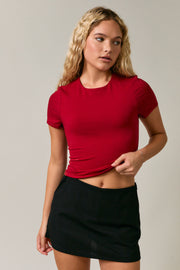 Double Lined Short Sleeve Baby Tee Le Lis