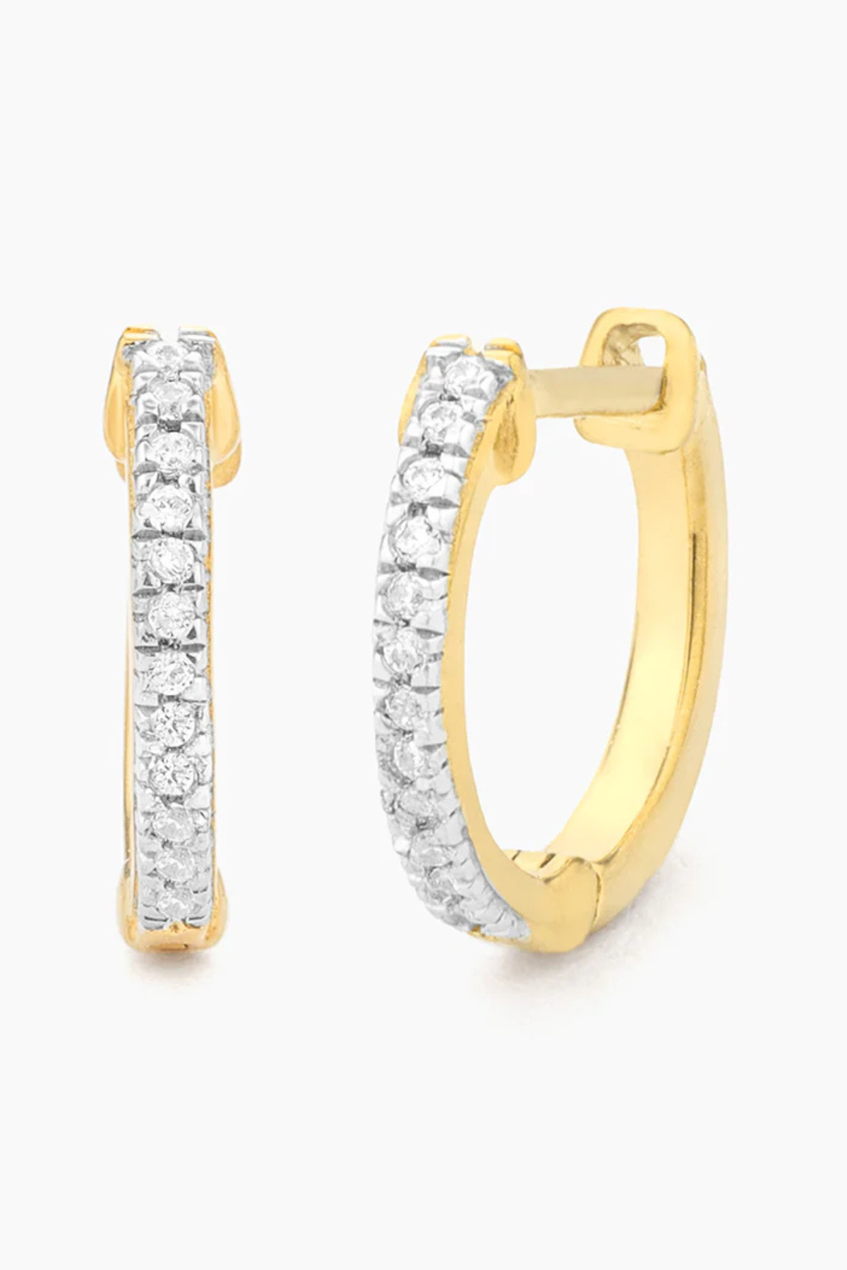 Half-Hearted Adventure? Never! Hoop Earrings in Gold Ella Stein