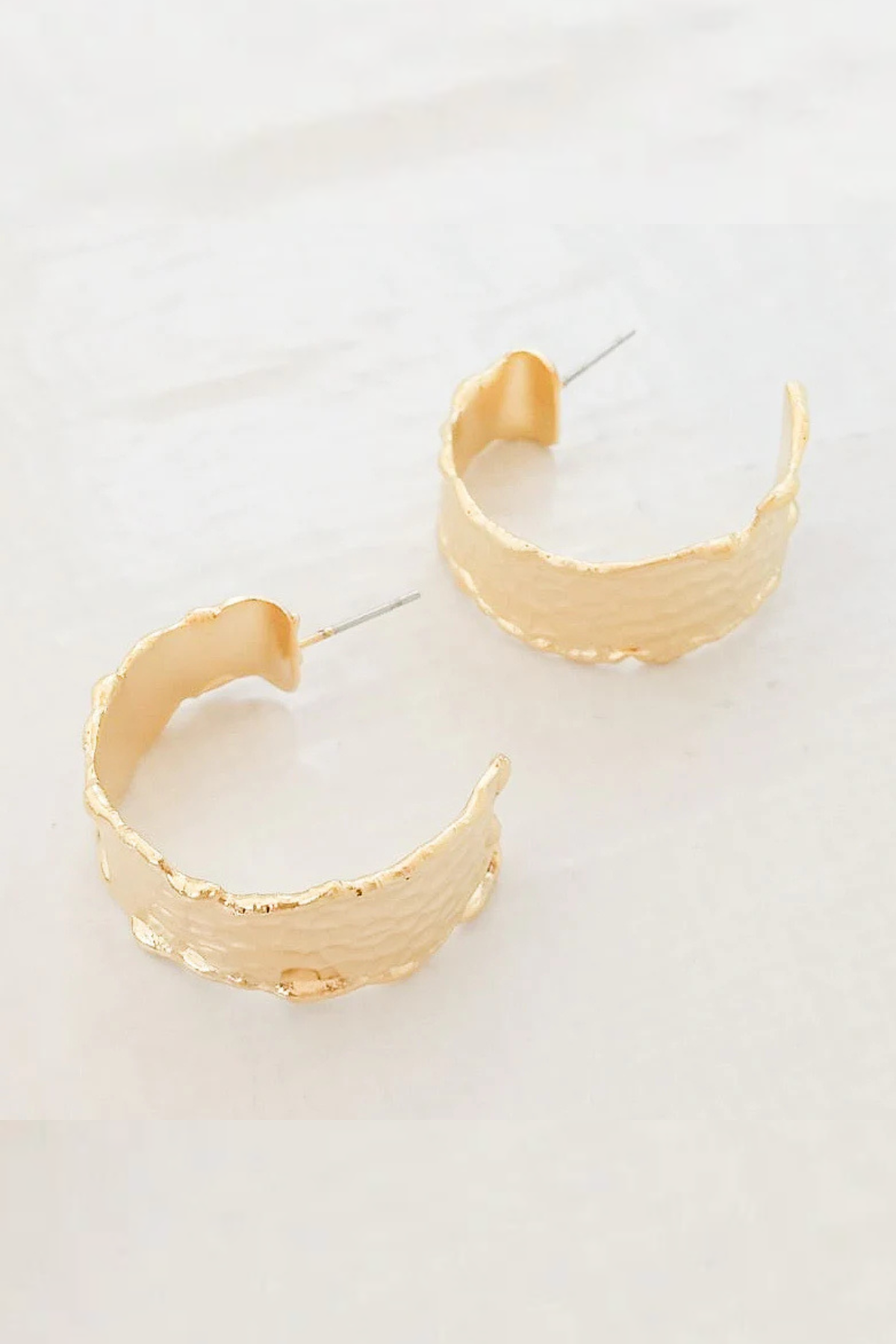 Mary Mini Wavy Hoops Virtue Jewelry