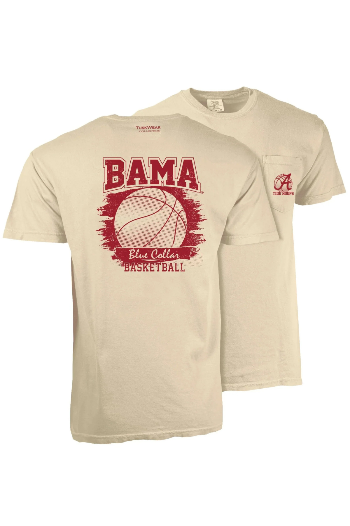 Basketball Bama Blue Collar Short Sleeve Tee Tuskwear Collection