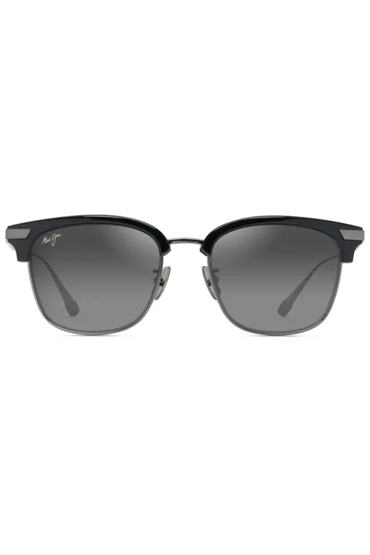 Kalaunu Asian Fit Sunglasses in Shiny Black/Grey | Maui Jim