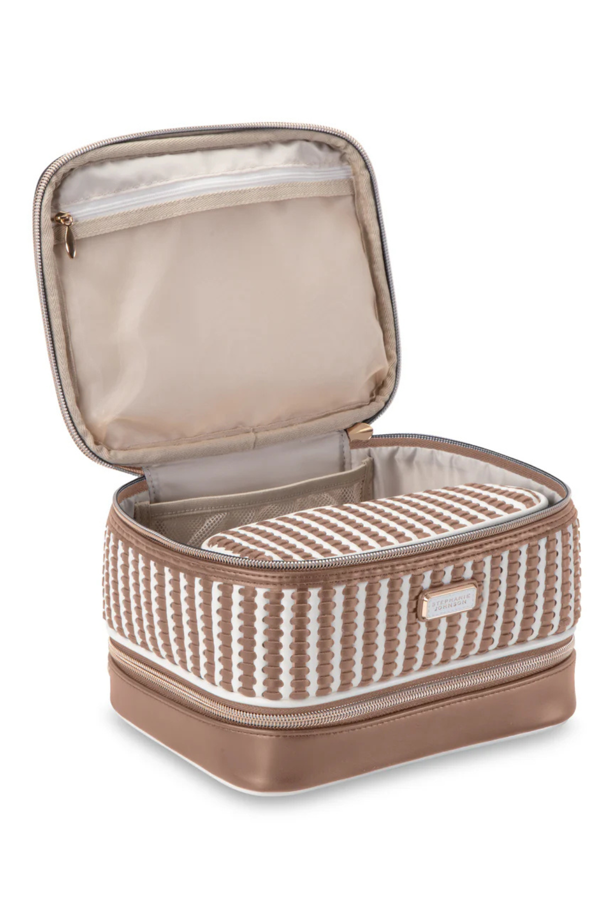 Marbella Mocha Jenny Train Case Stephanie Johnson