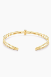 Halfway Point Cuff Bracelet in Gold Ella Stein
