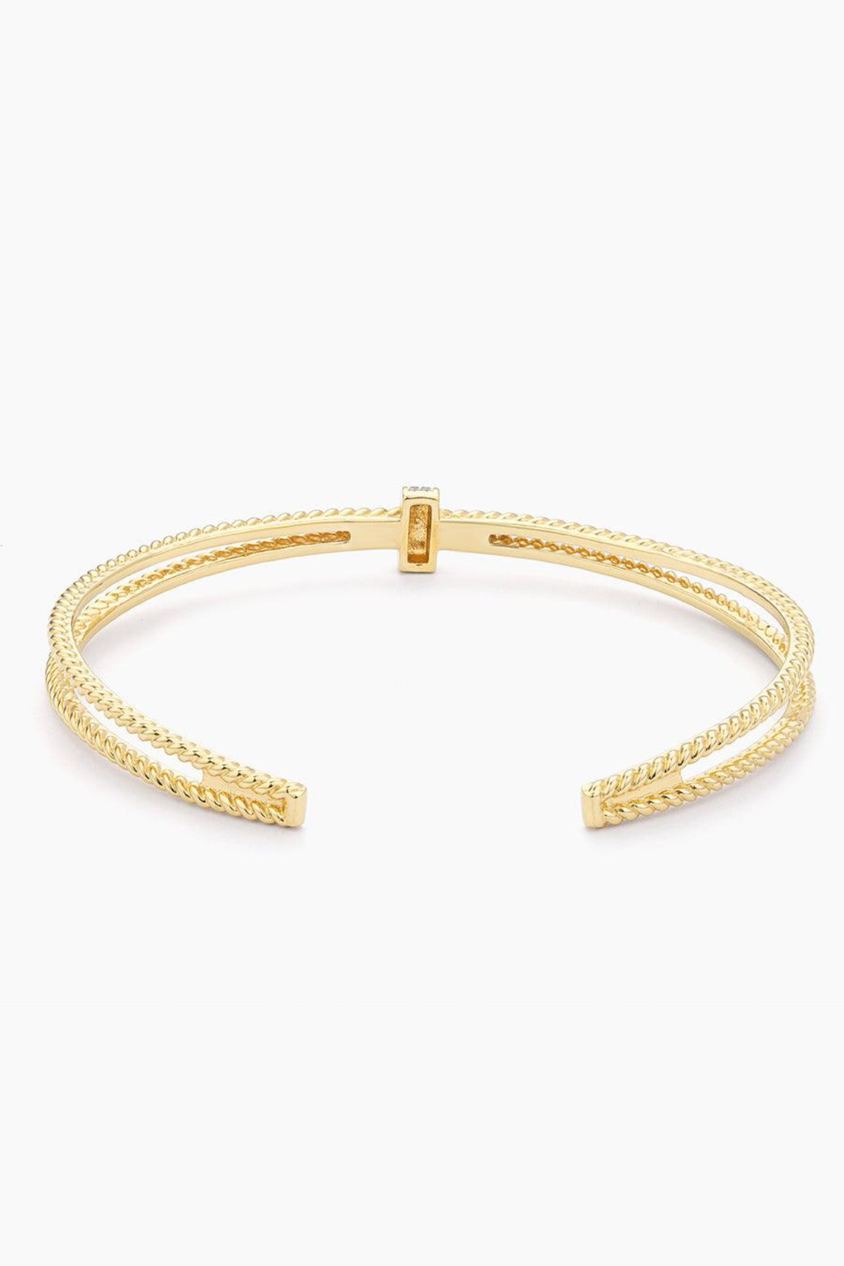 Halfway Point Cuff Bracelet in Gold Ella Stein