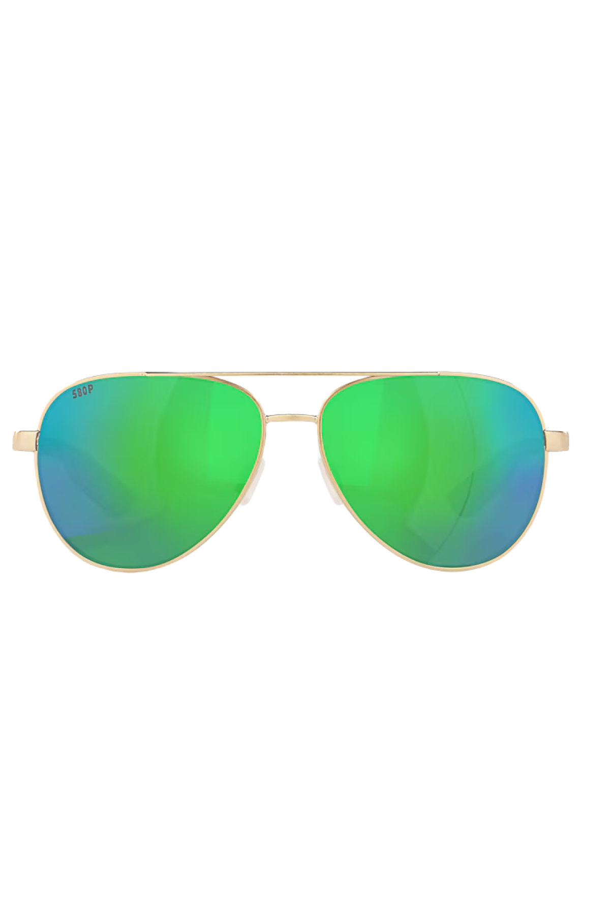 Peli Sunglasses in Brushed Gold/Green