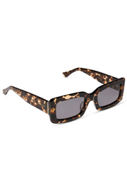 Indy Rectangle Sunglasses in Espresso Tortoise Grey | Diff Eyewear Diff Eyewear