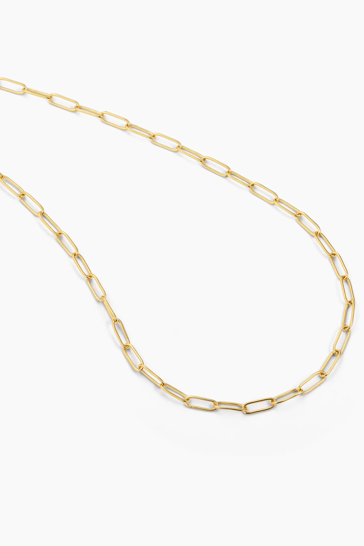 Charm Paperclip Necklace in Gold Ella Stein