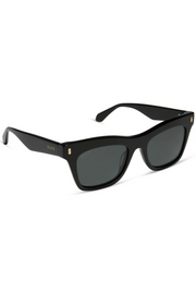 Bradley Cateye Sunglasses in Black/Grey Polarized | Diff Eyewear Diff Eyewear