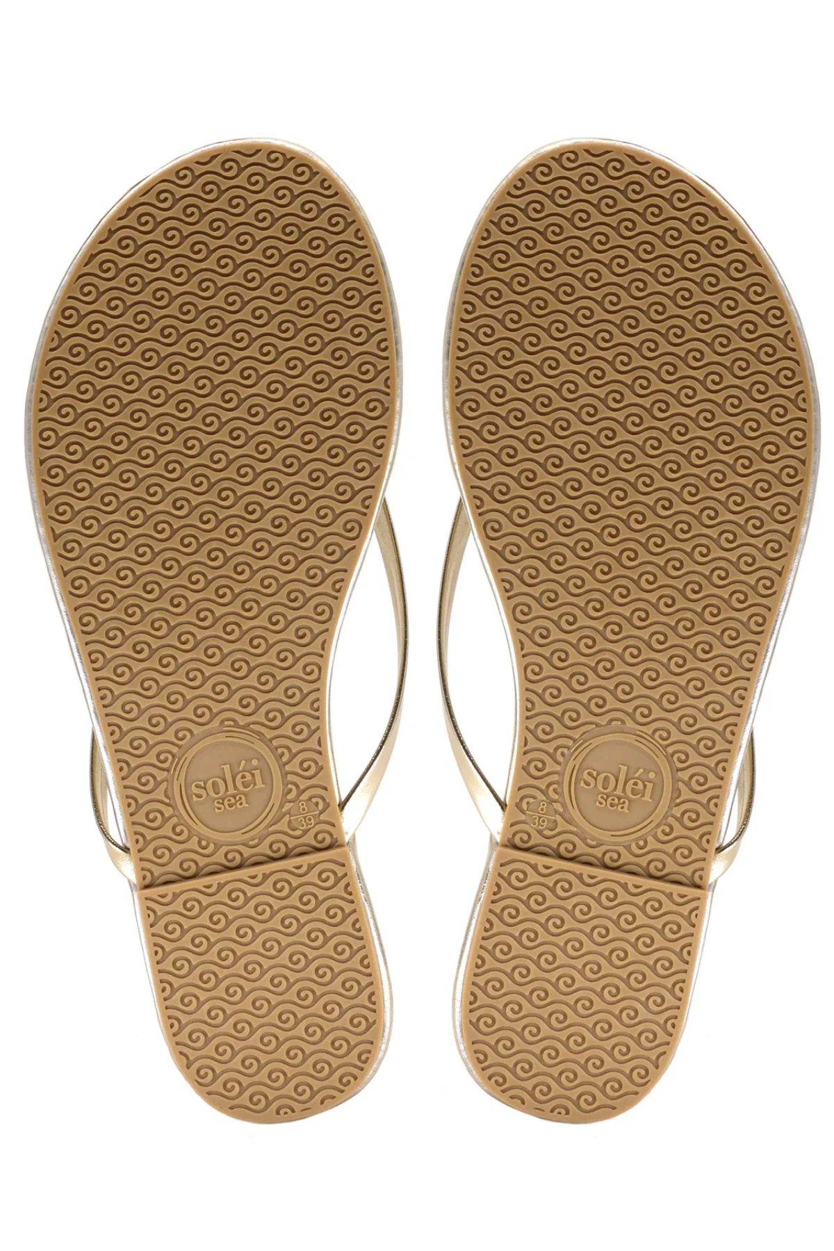 Indie Metallic Flip Flops Solei Sea