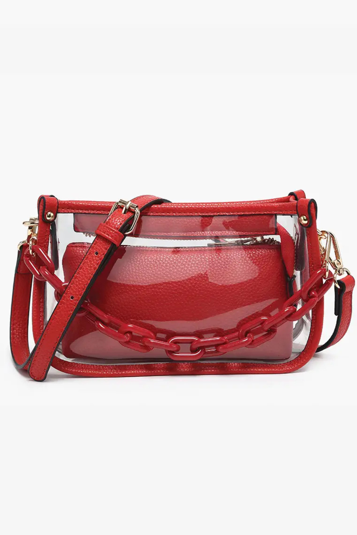 Jessica Stadium Clear Crossbody Bag Jen & Co.