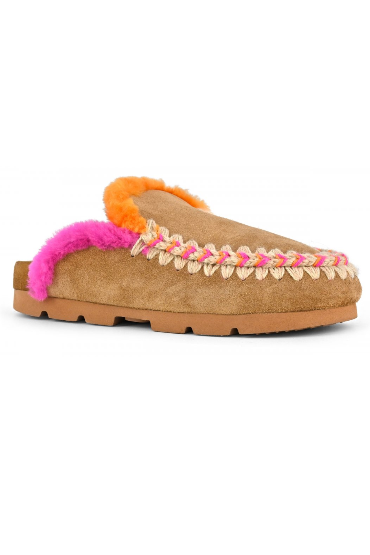 Winter Bio Overstitching Slippers | Mou Mou