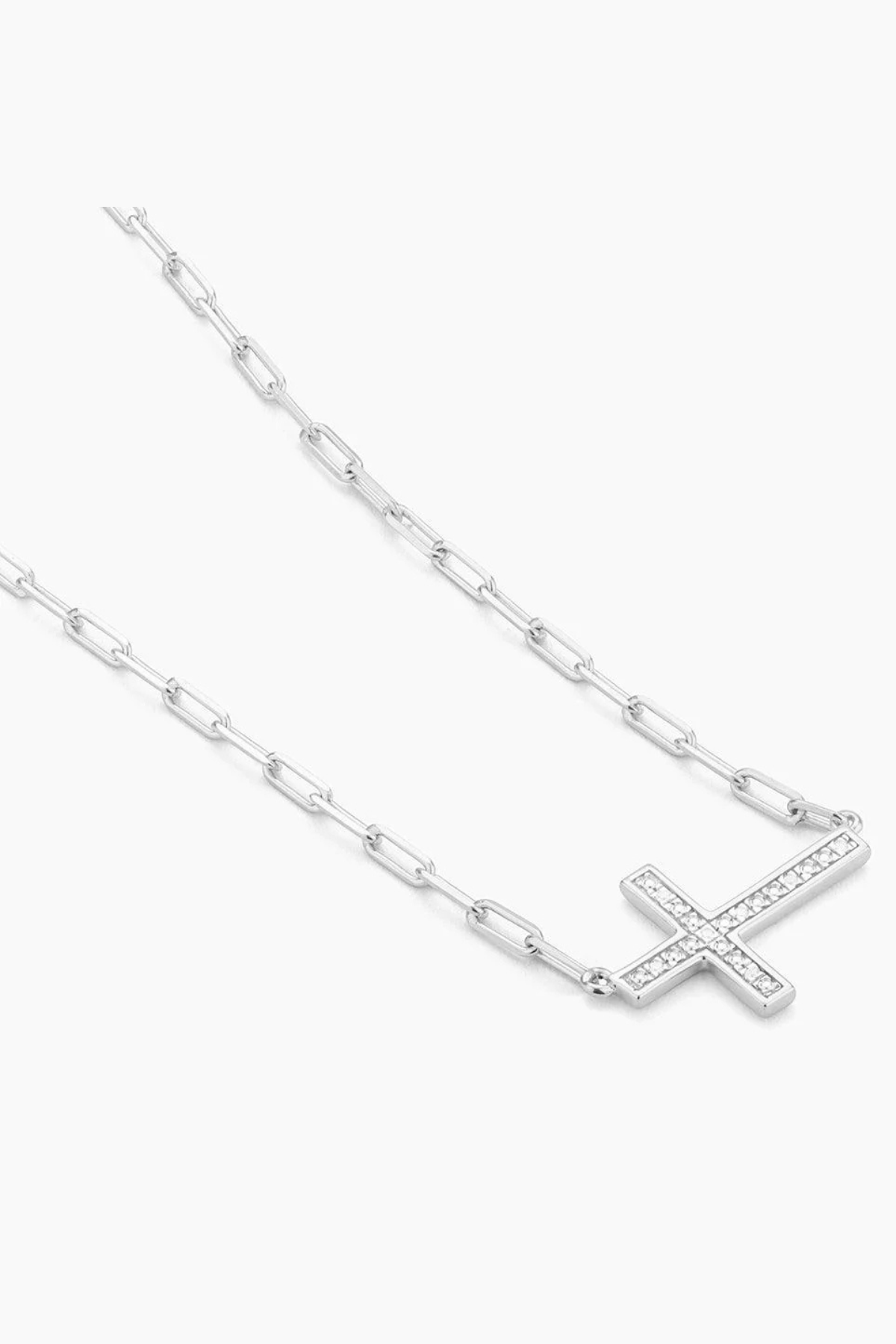 Keep The Faith! Cross Pendant Necklace in Sterling Silver Ella Stein