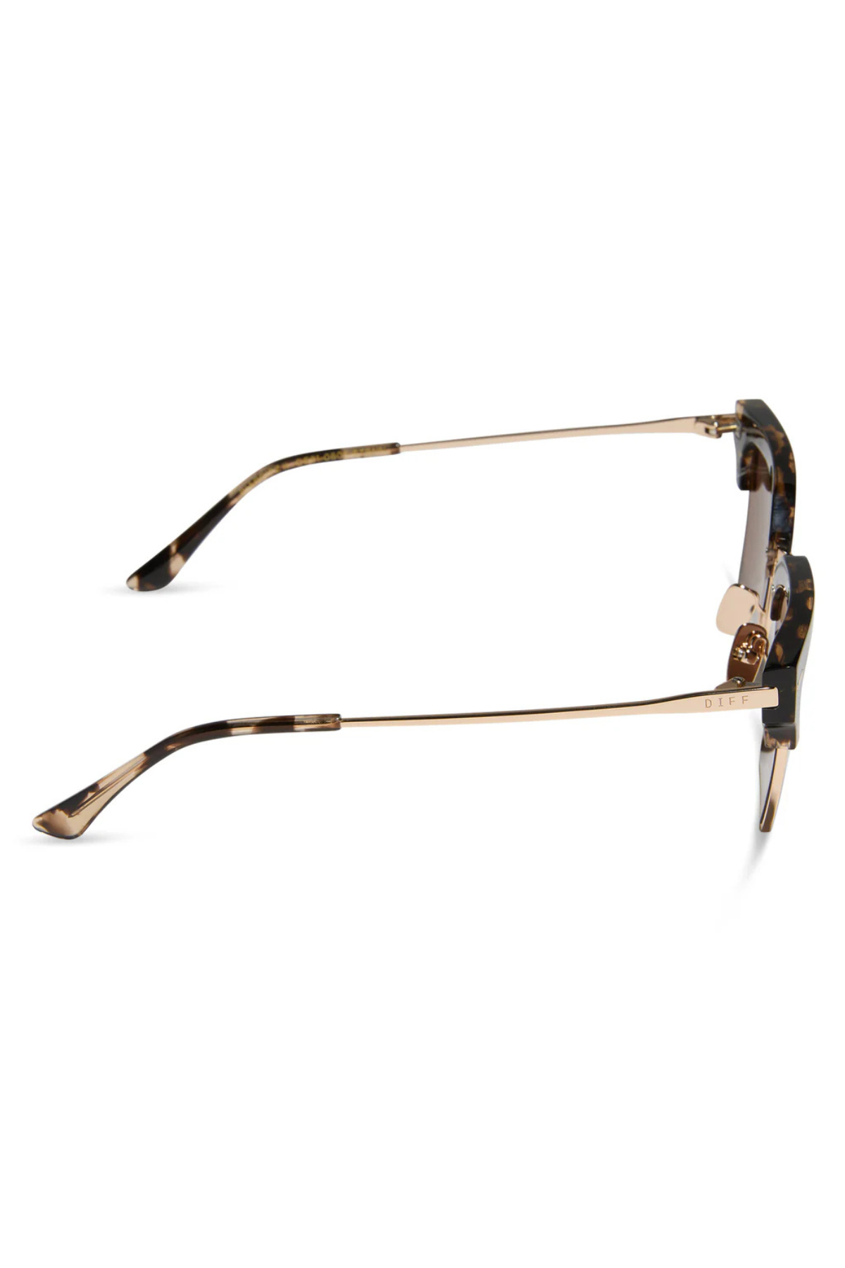 Capri Rectangle Sunglasses in Espresso Tortoise Brown | Diff Eyewear Diff Eyewear