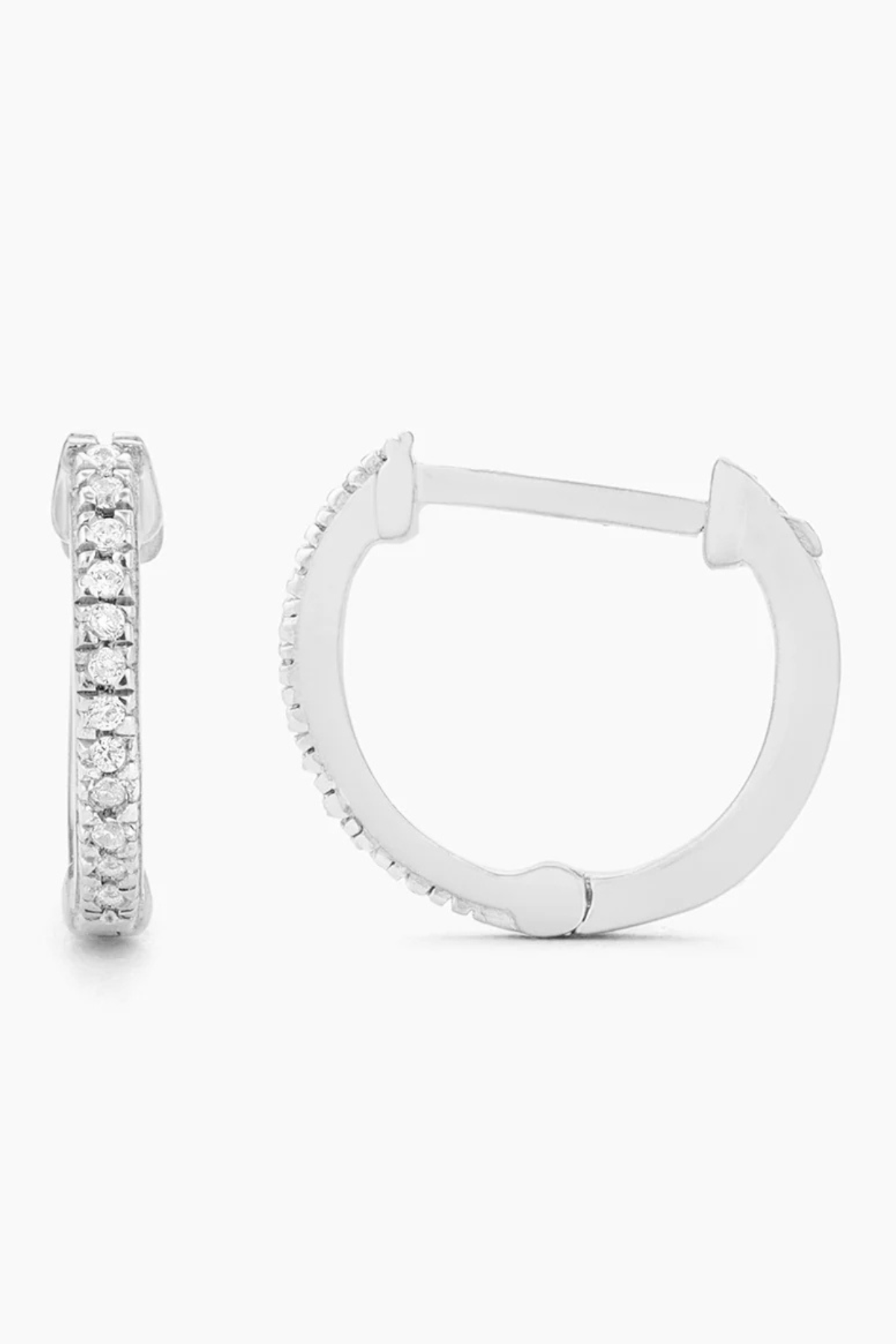 Half-Hearted Adventure? Never! Hoop Earrings in Silver Ella Stein