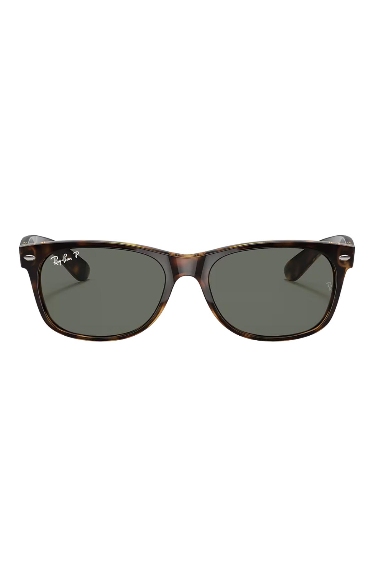 New Wayfarer Sunglasses in Tortoise/Green | Ray-Ban