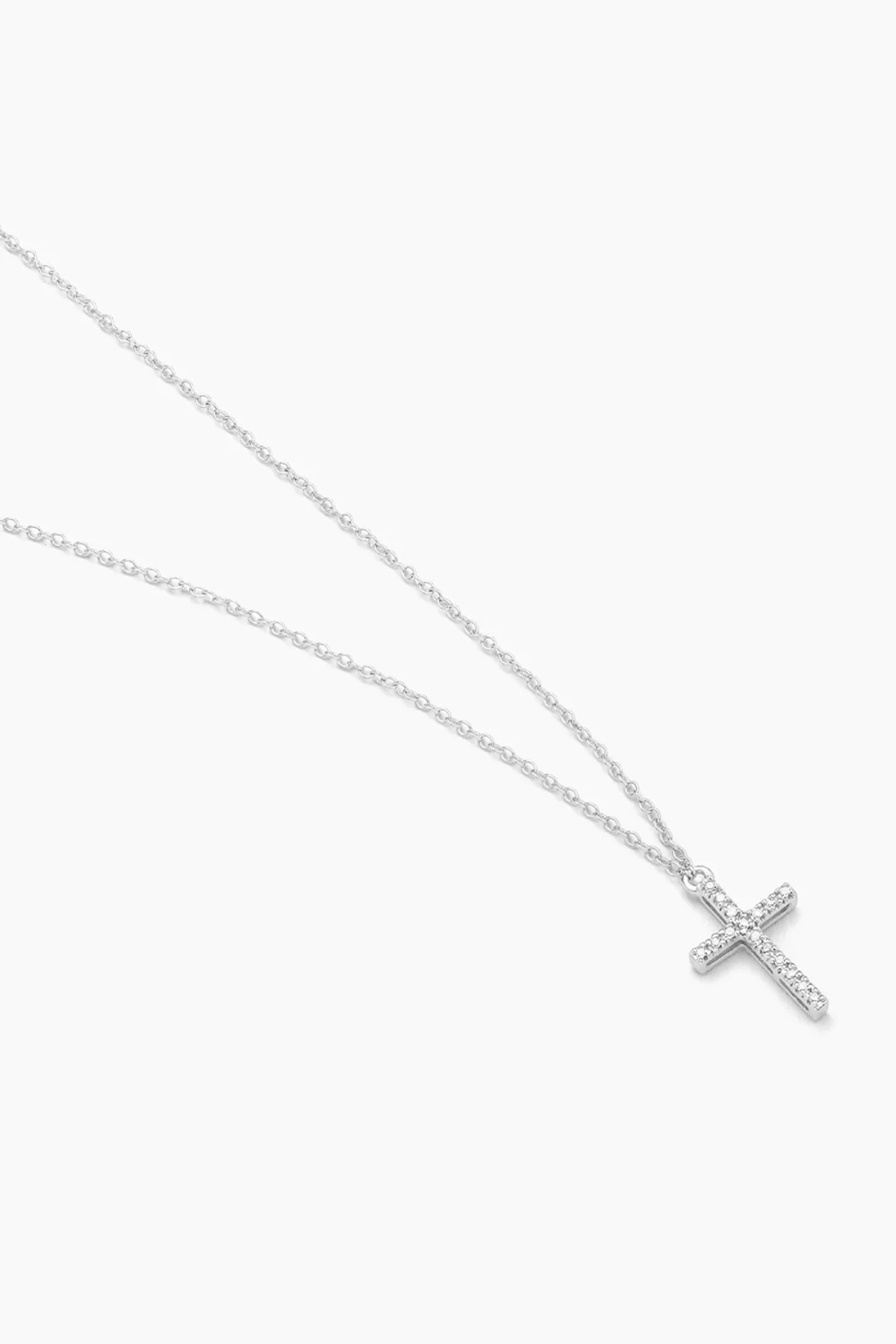Believe Cross Pendant Necklace in Sterling Silver Ella Stein