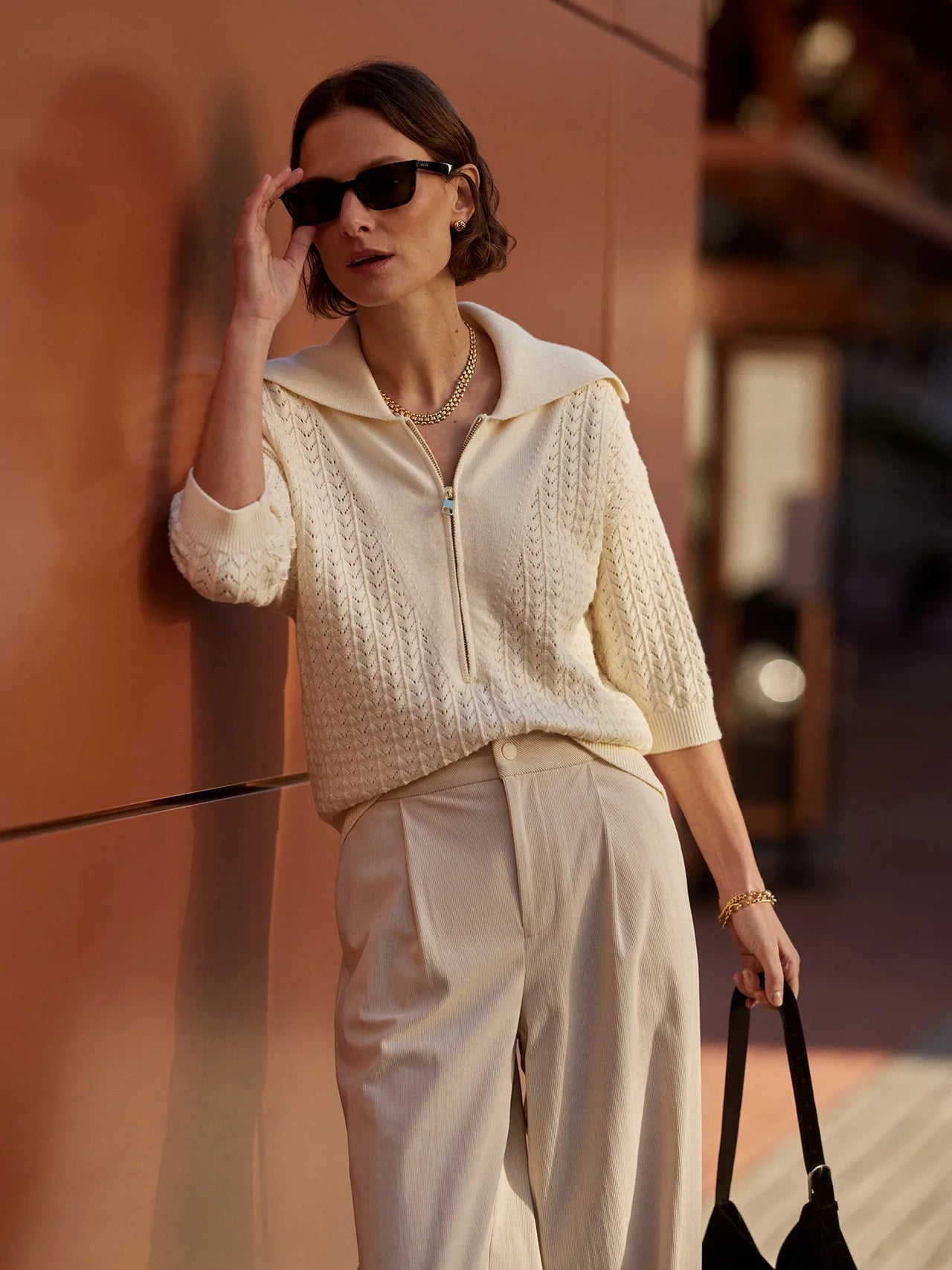 Arney Hal-Zip Knit Polo | Varley Varley