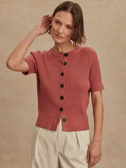 Micah Short Sleeve Cardigan | Varley Varley