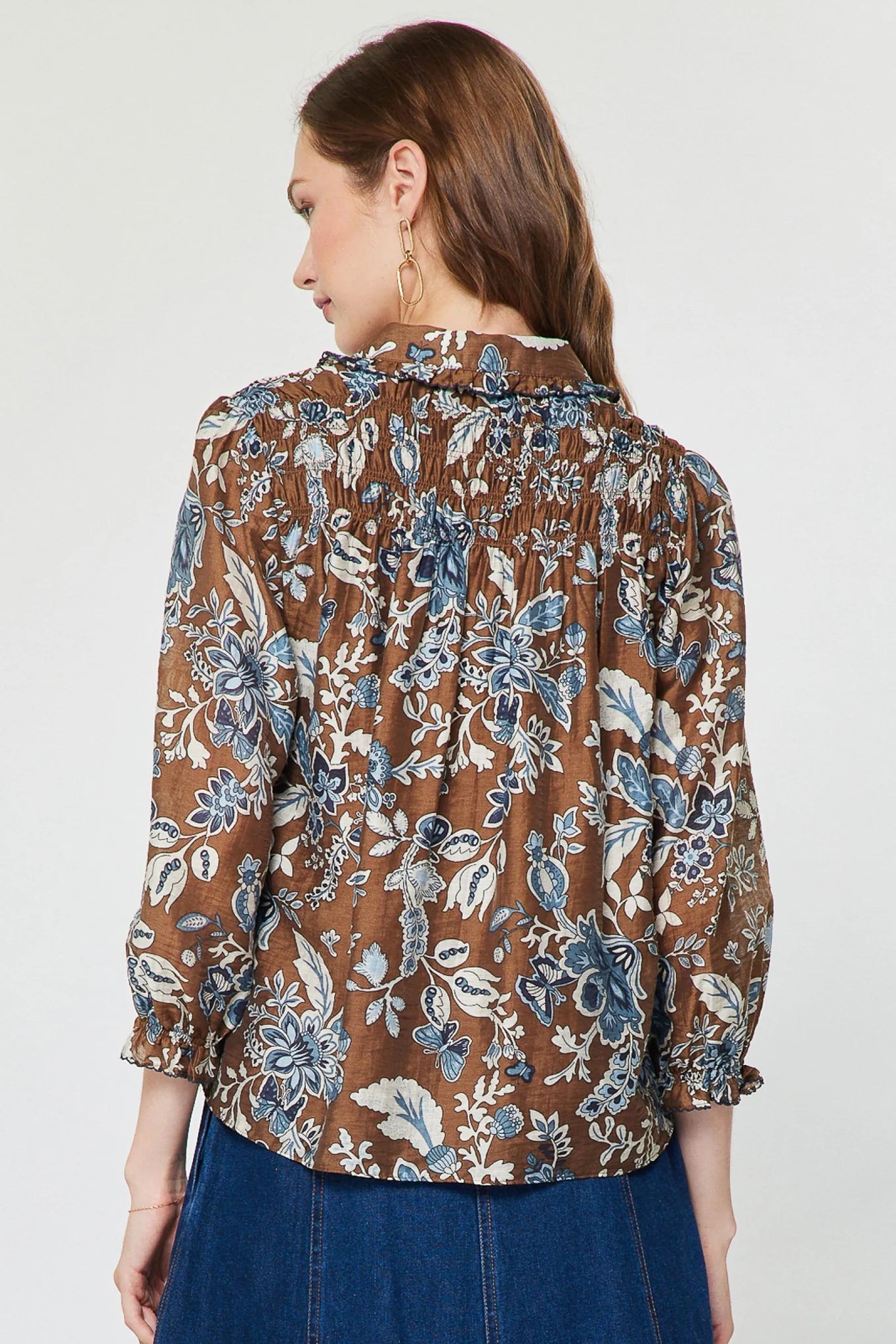 Kristelle Floral Paisley Print Blouse Current Air