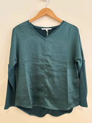 Cindy Long Sleeve Satin Top Melissa Nepton