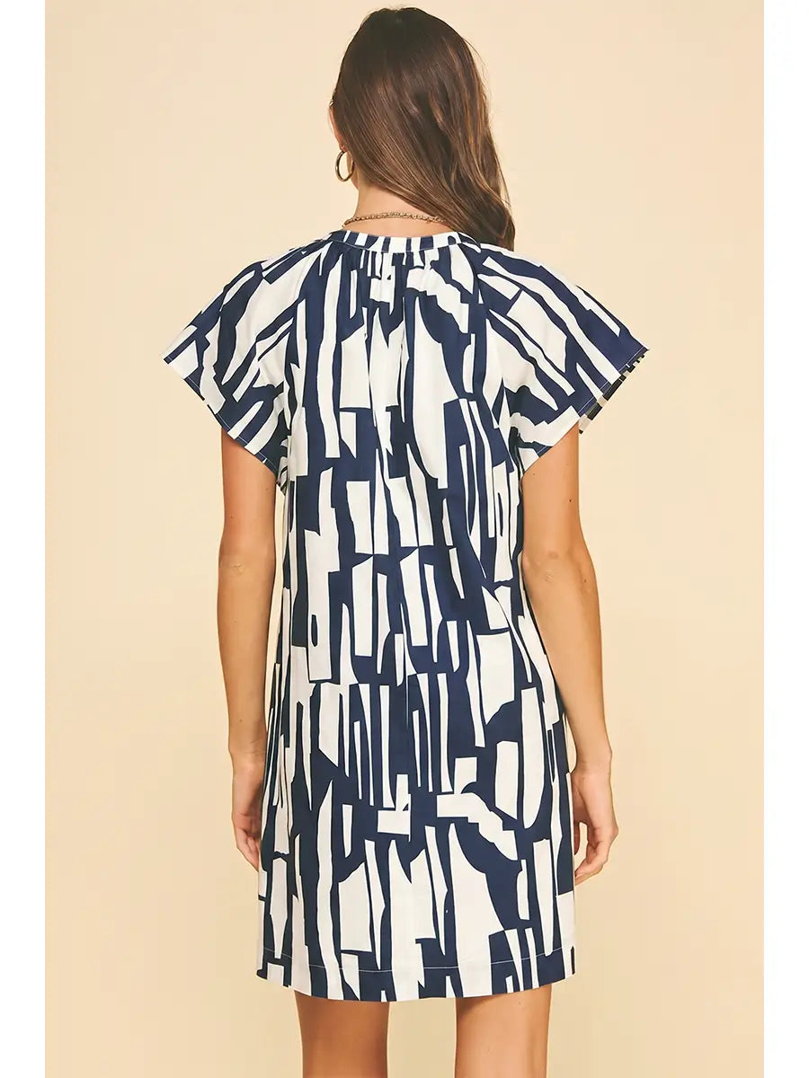 Print Mini Tunic Dress Pinch