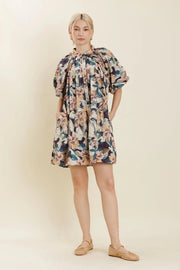 Floral Shirt Dress Aureum
