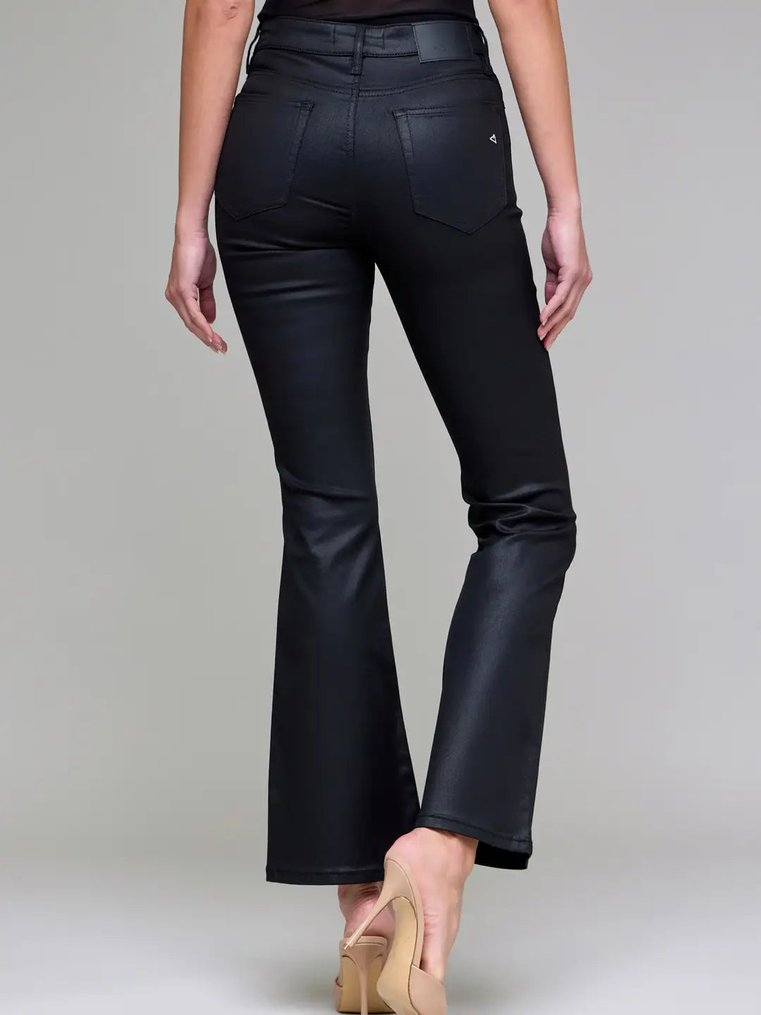 Coated Clean Stretch Flare Jeans Hidden Jeans