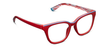 Trapeze Glasses in Red | Peepers Peepers