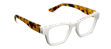 Bernadette Glasses in White/Tokyo Tortoise | Peepers Peepers