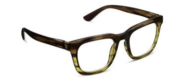 Cavern Glasses in Green Ombre Horn | Peepers Peepers