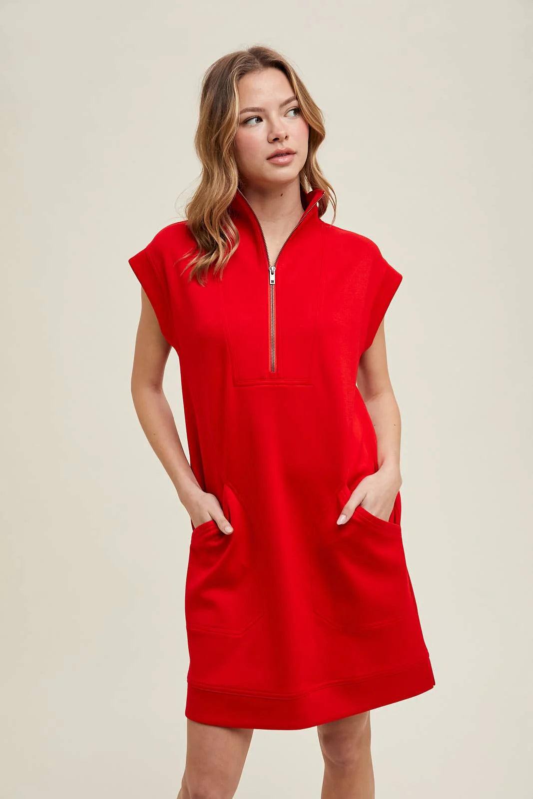 Scuba Half-Zip Mini Dress Wishlist