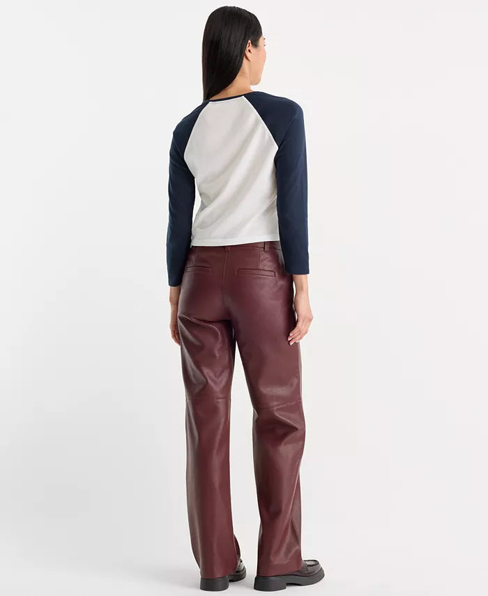 The Better Than Leather Low-Rise Trouser Good American