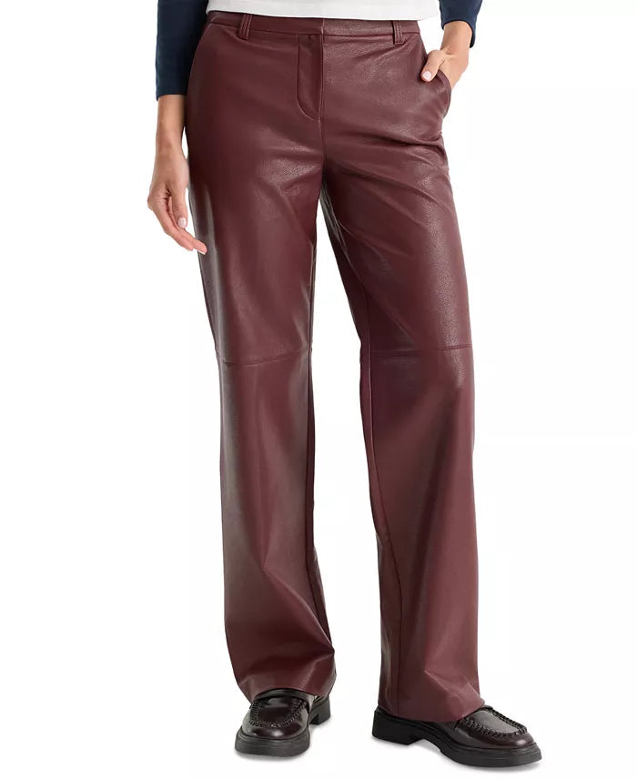 The Better Than Leather Low-Rise Trouser Good American