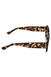 Indy Rectangle Sunglasses in Espresso Tortoise Grey | Diff Eyewear Diff Eyewear