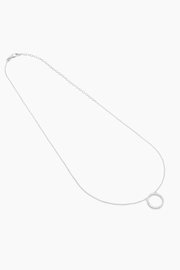 Standing O Pendant Necklace in Silver Ella Stein