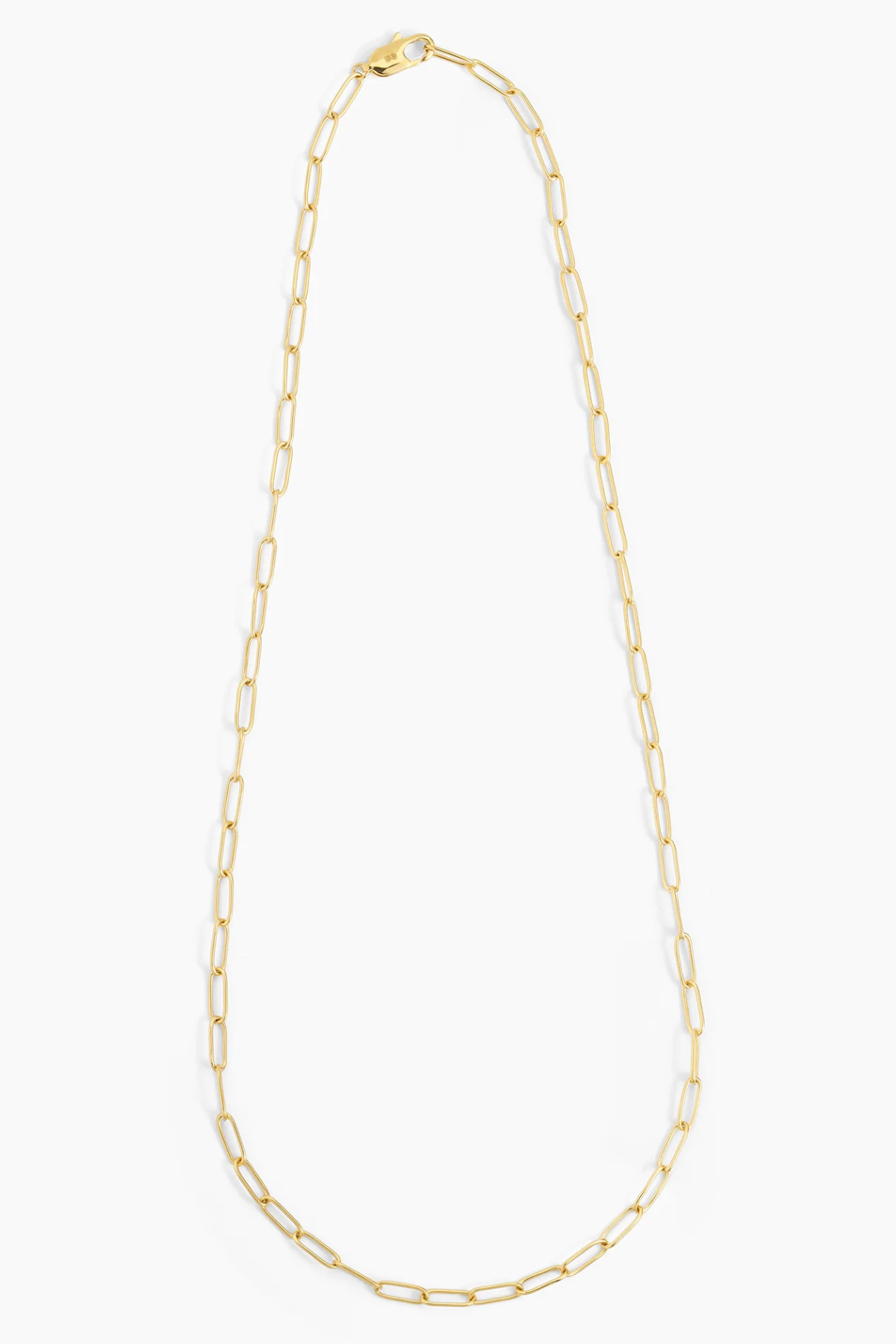 Charm Paperclip Necklace in Gold Ella Stein
