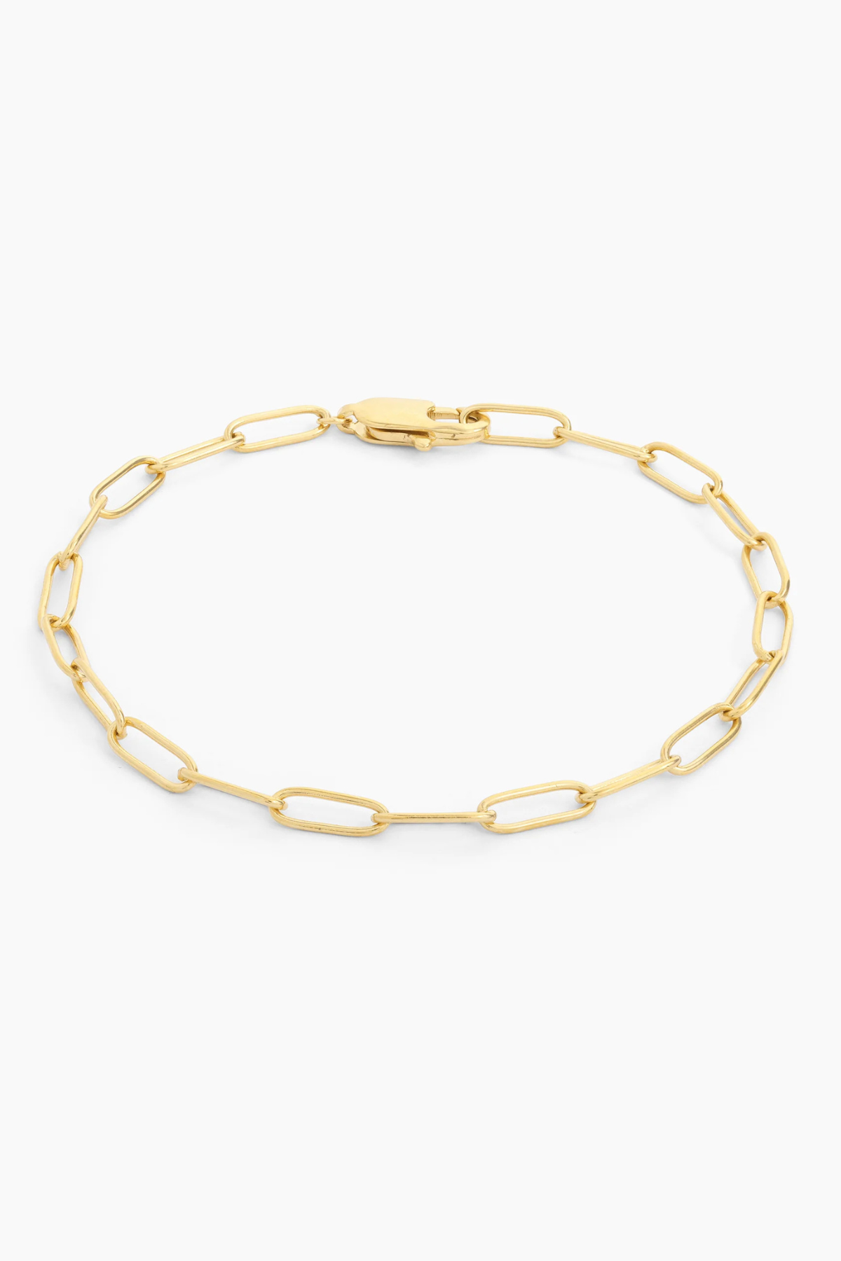 Charm Paperclip Bracelet in Gold Ella Stein