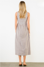 Sleeveless Gingham Midi Dress THML