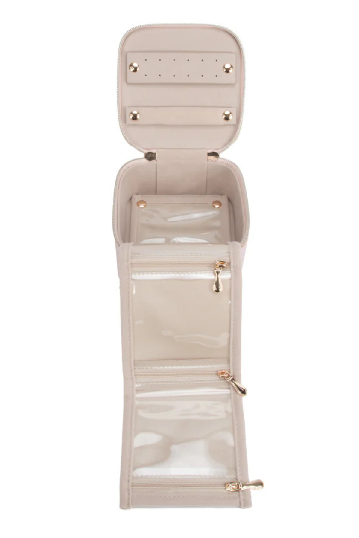 Leah Quilted Travel Jewelry Case with Pouch Brouk & Co
