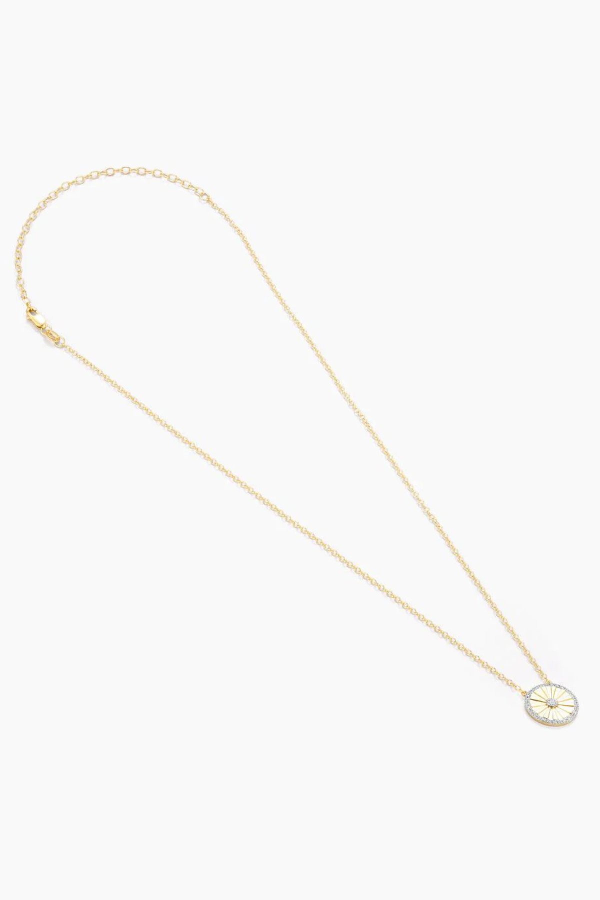 Circleburst Pendant Necklace in Gold Ella Stein