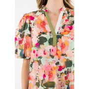 Lennon Puff Sleeve Mini Dress THML