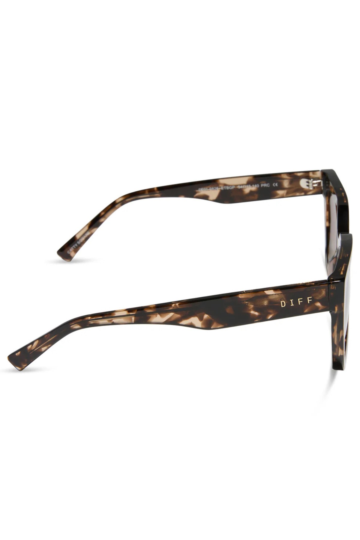 Amara Square Sunglasses in Espresso Tortoise Brown Gradient | Diff Eyewear Diff Eyewear