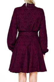 Serane Embroidered Lace Shirt Dress Ciebon