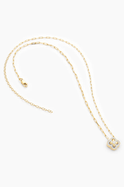 Contemporary Bloom Pendant Necklace in Gold Ella Stein